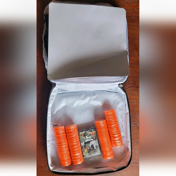 Lug Life Rummy Bag Set- Jungle Animals Retired Family Board Game Cards Chips Mat - Picture 12 of 15